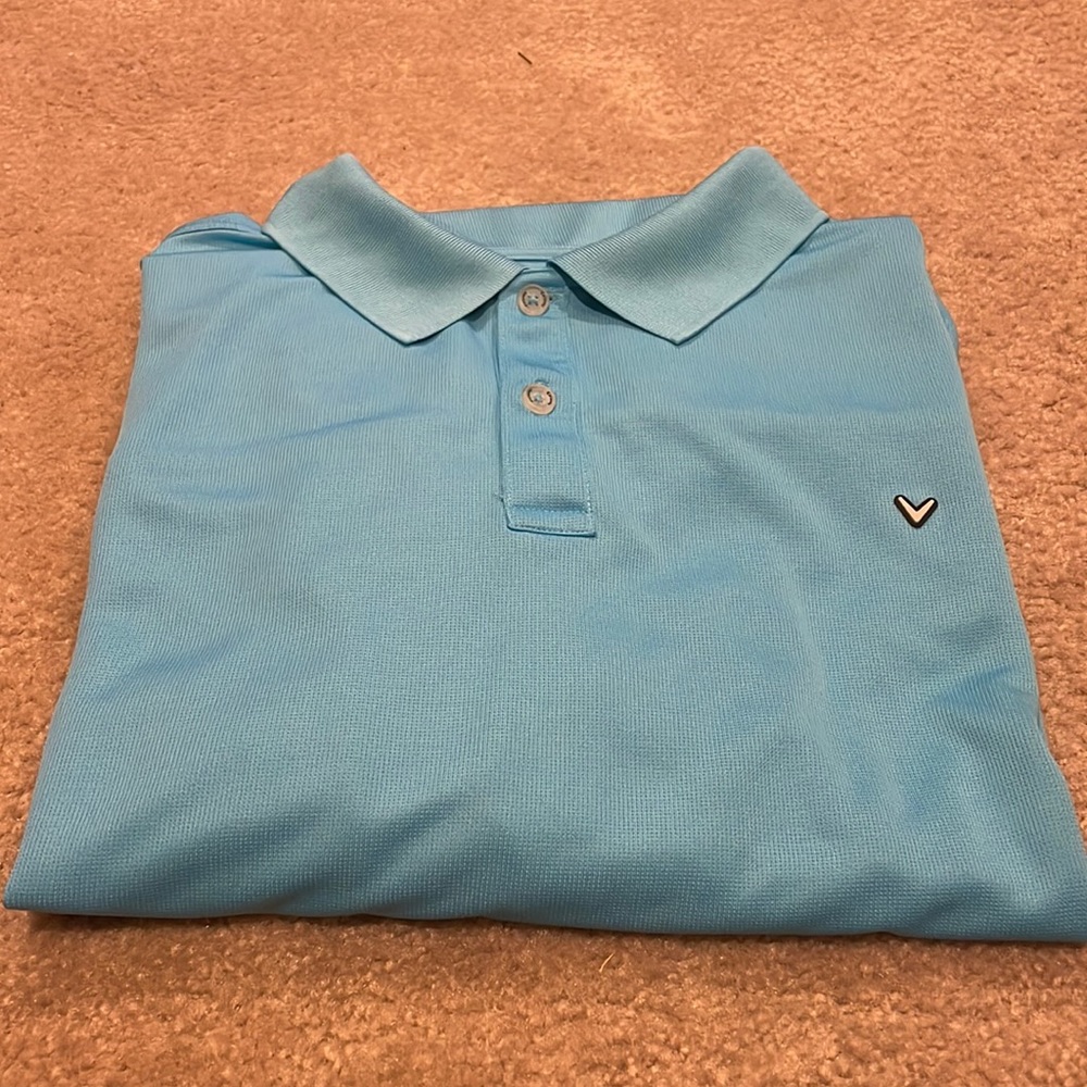 5XLT callaway polo in Robin’s egg blue